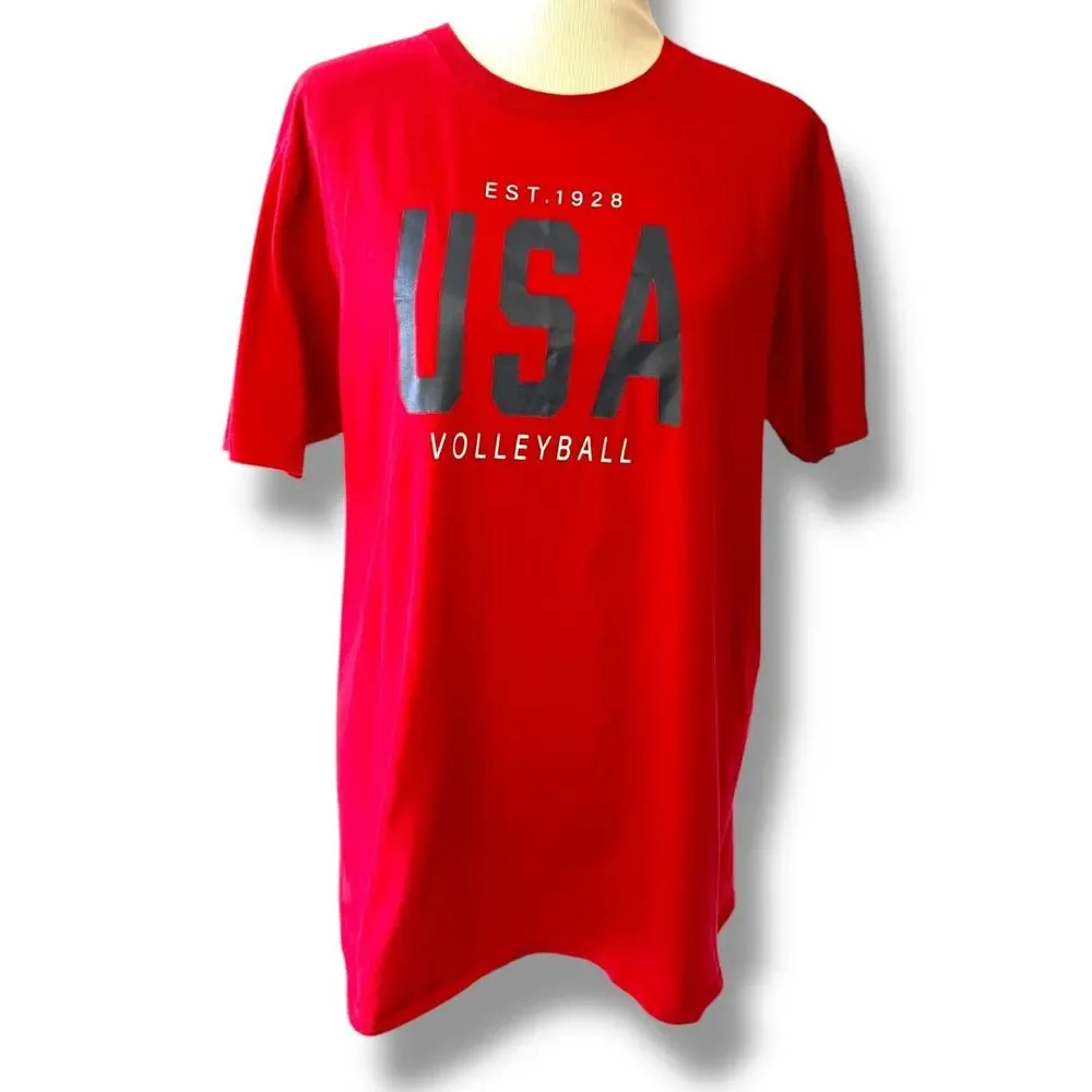 adidas USA Volleyball The Go-To Tee EUC RARE